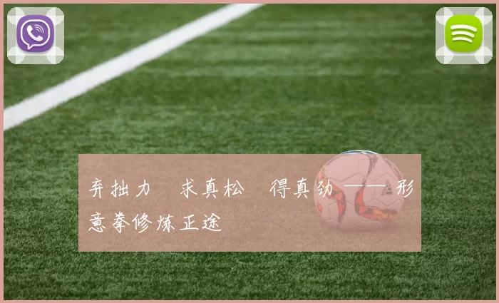 弃拙力・求真松・得真劲 —— 形意拳修炼正途