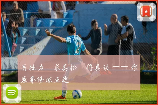 弃拙力・求真松・得真劲 —— 形意拳修炼正途