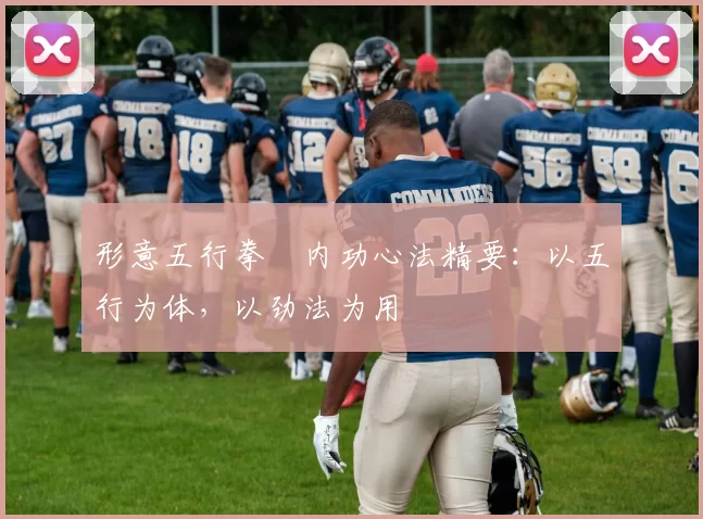 形意五行拳・内功心法精要：以五行为体，以劲法为用