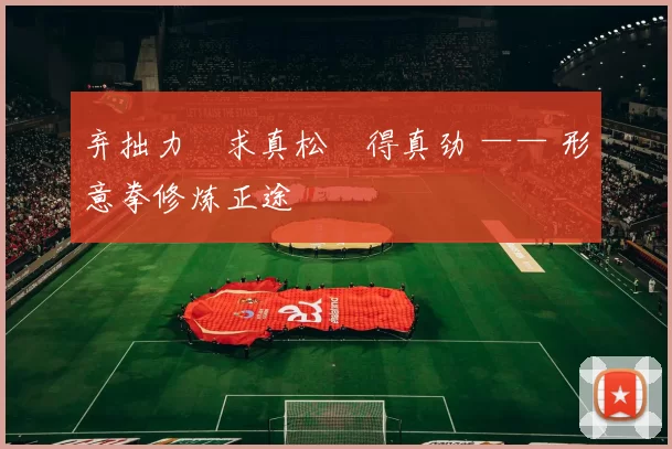 弃拙力・求真松・得真劲 —— 形意拳修炼正途