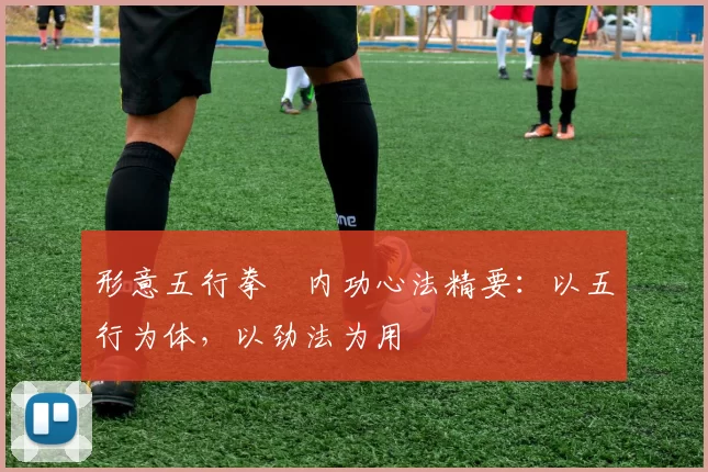 形意五行拳・内功心法精要：以五行为体，以劲法为用