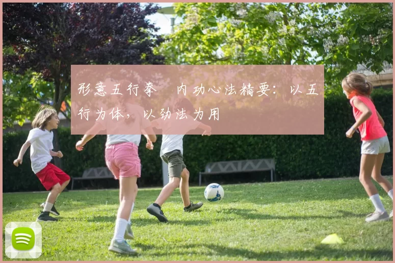 形意五行拳・内功心法精要:以五行为体,以劲法为用