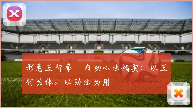 形意五行拳・内功心法精要：以五行为体，以劲法为用