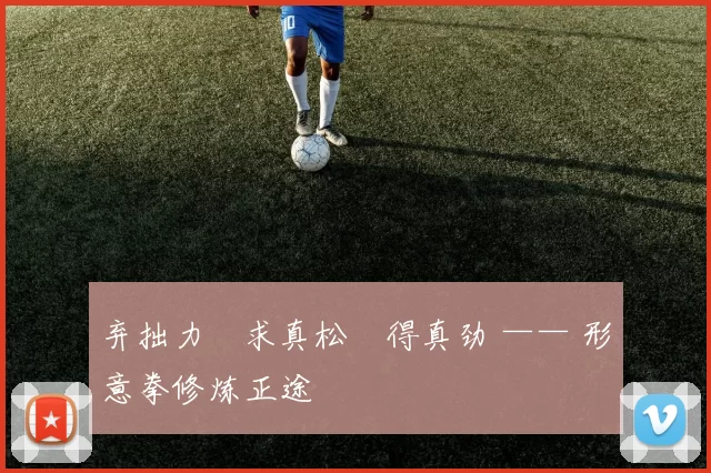 弃拙力・求真松・得真劲 —— 形意拳修炼正途