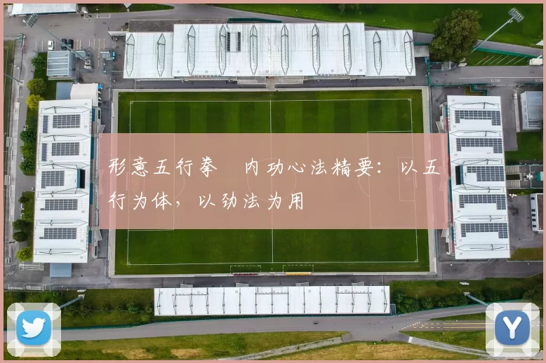 形意五行拳・内功心法精要：以五行为体，以劲法为用