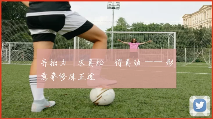 弃拙力・求真松・得真劲 —— 形意拳修炼正途