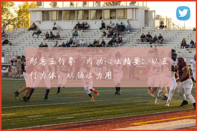 形意五行拳・内功心法精要：以五行为体，以劲法为用