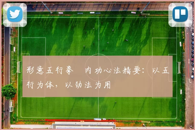 形意五行拳・内功心法精要:以五行为体,以劲法为用