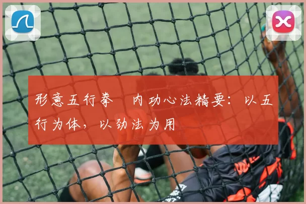 形意五行拳・内功心法精要：以五行为体，以劲法为用