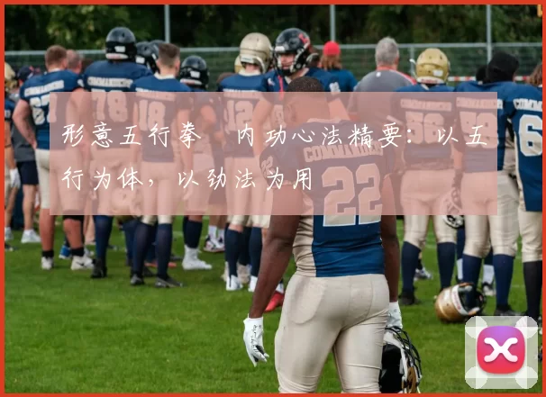 形意五行拳・内功心法精要:以五行为体,以劲法为用