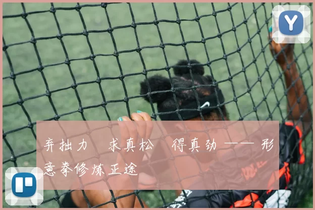 弃拙力・求真松・得真劲 —— 形意拳修炼正途