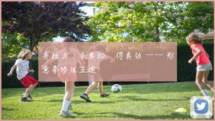 弃拙力・求真松・得真劲 —— 形意拳修炼正途