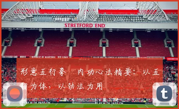 形意五行拳・内功心法精要：以五行为体，以劲法为用