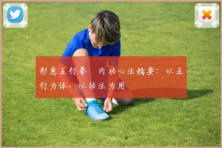 形意五行拳・内功心法精要:以五行为体,以劲法为用