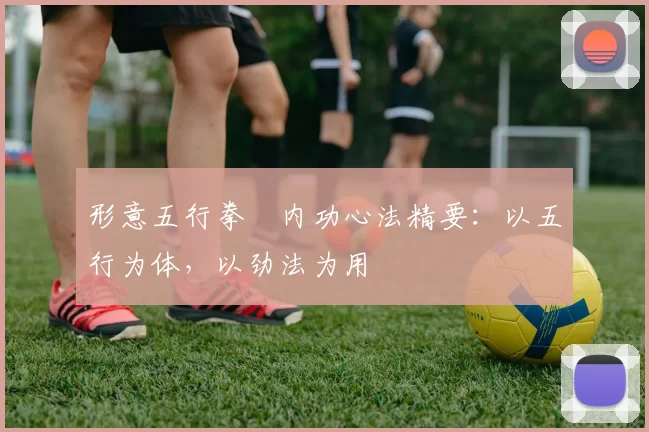 形意五行拳・内功心法精要:以五行为体,以劲法为用