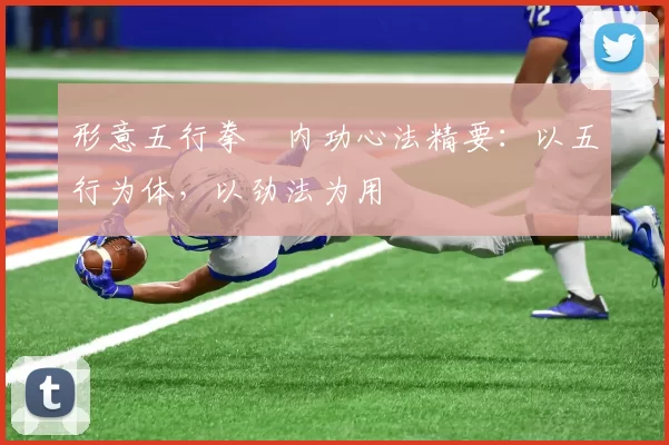 形意五行拳・内功心法精要：以五行为体，以劲法为用