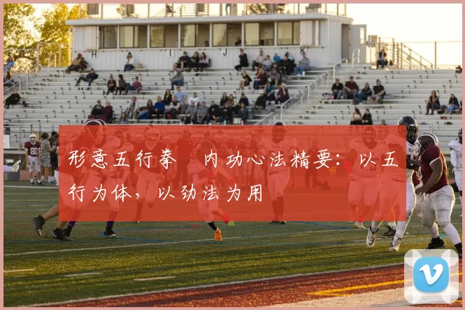 形意五行拳・内功心法精要：以五行为体，以劲法为用