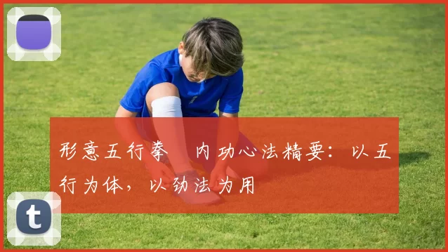 形意五行拳・内功心法精要:以五行为体,以劲法为用