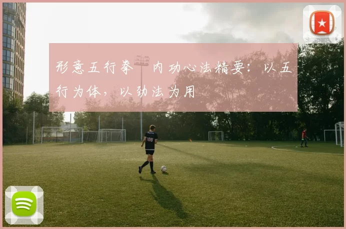 形意五行拳・内功心法精要:以五行为体,以劲法为用