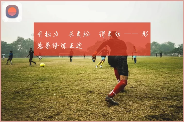 弃拙力・求真松・得真劲 —— 形意拳修炼正途