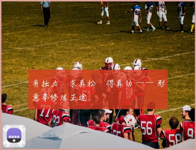 弃拙力・求真松・得真劲 —— 形意拳修炼正途