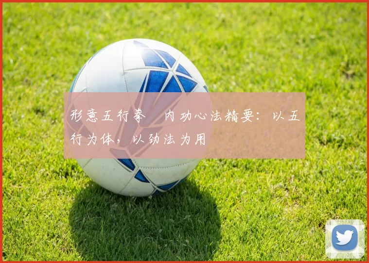 形意五行拳・内功心法精要：以五行为体，以劲法为用