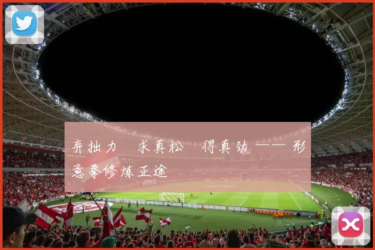 弃拙力・求真松・得真劲 —— 形意拳修炼正途