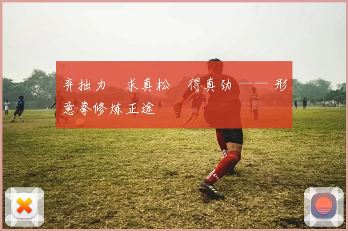 弃拙力・求真松・得真劲 —— 形意拳修炼正途