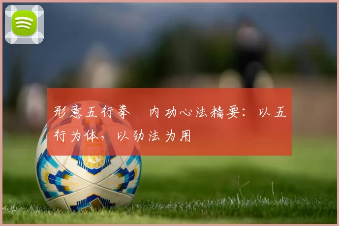 形意五行拳・内功心法精要：以五行为体，以劲法为用