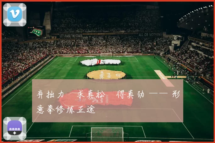 弃拙力・求真松・得真劲 —— 形意拳修炼正途