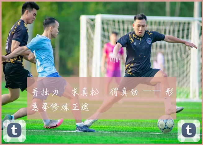 弃拙力・求真松・得真劲 —— 形意拳修炼正途