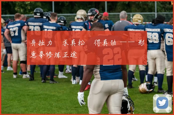 弃拙力・求真松・得真劲 —— 形意拳修炼正途