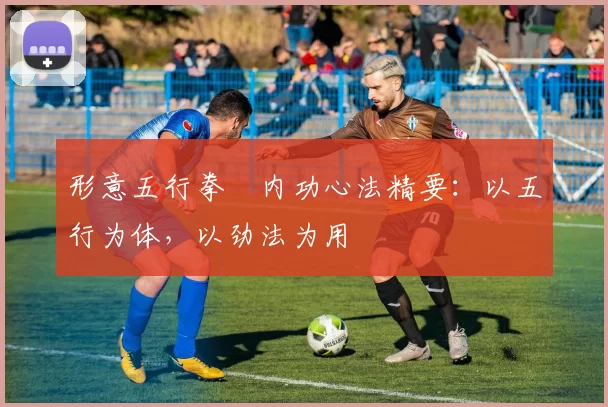 形意五行拳・内功心法精要:以五行为体,以劲法为用