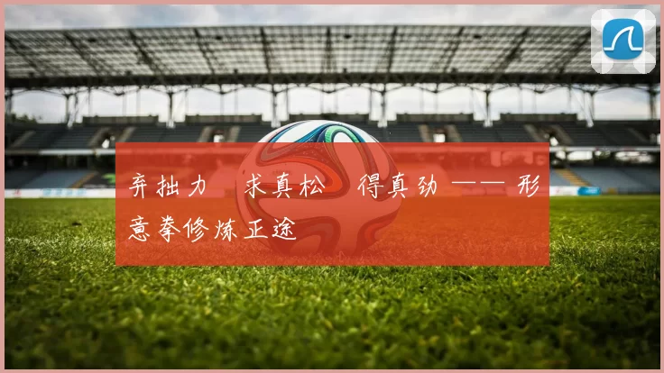 弃拙力・求真松・得真劲 —— 形意拳修炼正途