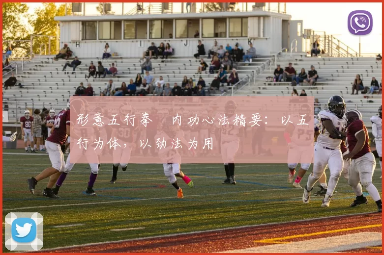 形意五行拳・内功心法精要:以五行为体,以劲法为用