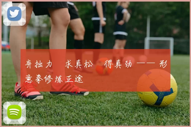 弃拙力・求真松・得真劲 —— 形意拳修炼正途