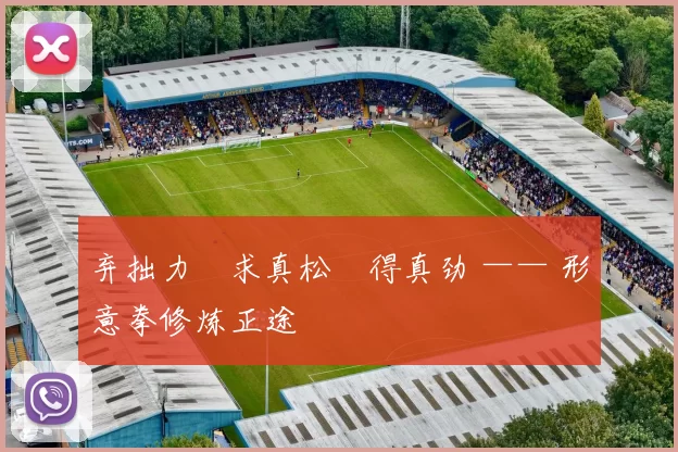 弃拙力・求真松・得真劲 —— 形意拳修炼正途