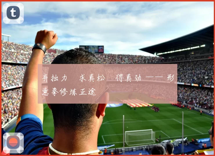 弃拙力・求真松・得真劲 —— 形意拳修炼正途