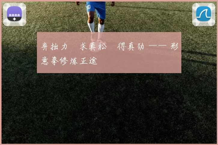 弃拙力・求真松・得真劲 —— 形意拳修炼正途