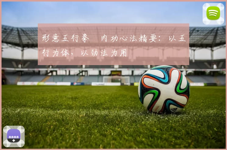 形意五行拳・内功心法精要：以五行为体，以劲法为用