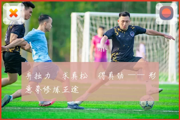 弃拙力・求真松・得真劲 —— 形意拳修炼正途