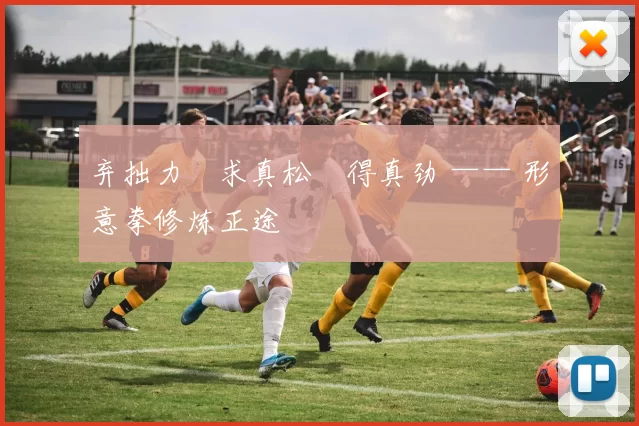 弃拙力・求真松・得真劲 —— 形意拳修炼正途