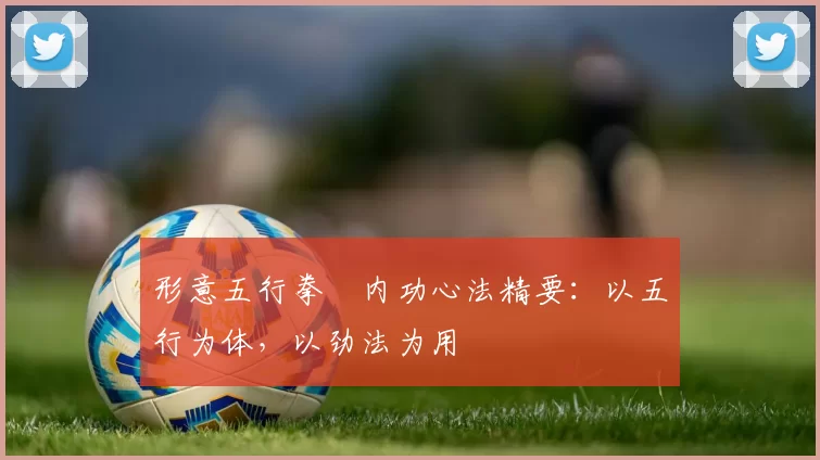 形意五行拳・内功心法精要：以五行为体，以劲法为用