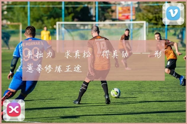 弃拙力・求真松・得真劲 —— 形意拳修炼正途