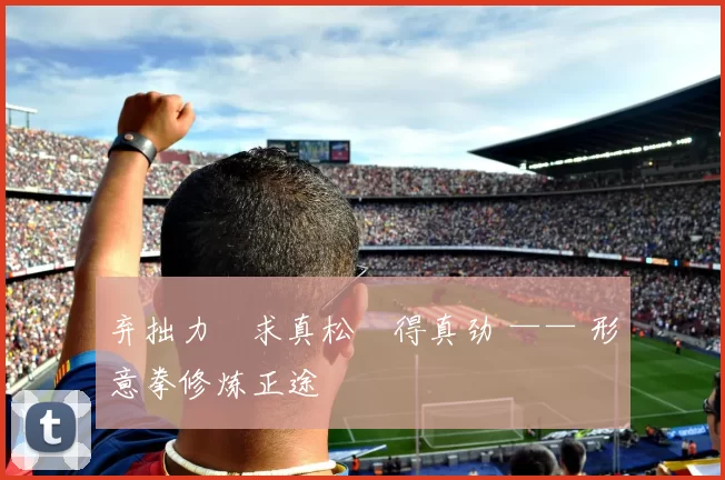 弃拙力・求真松・得真劲 —— 形意拳修炼正途