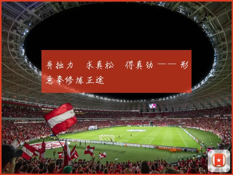 弃拙力・求真松・得真劲 —— 形意拳修炼正途