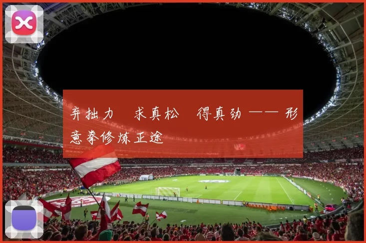 弃拙力・求真松・得真劲 —— 形意拳修炼正途