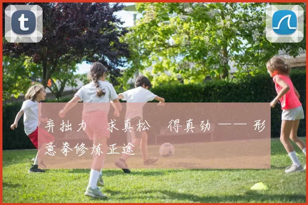 弃拙力・求真松・得真劲 —— 形意拳修炼正途