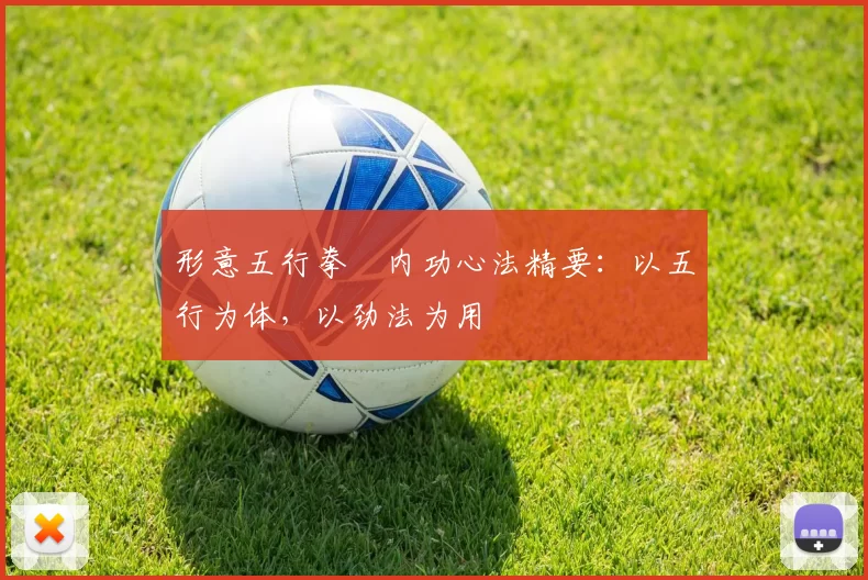 形意五行拳・内功心法精要：以五行为体，以劲法为用