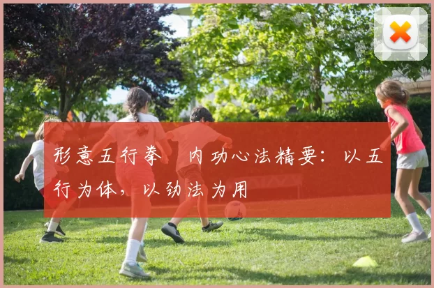 形意五行拳・内功心法精要:以五行为体,以劲法为用